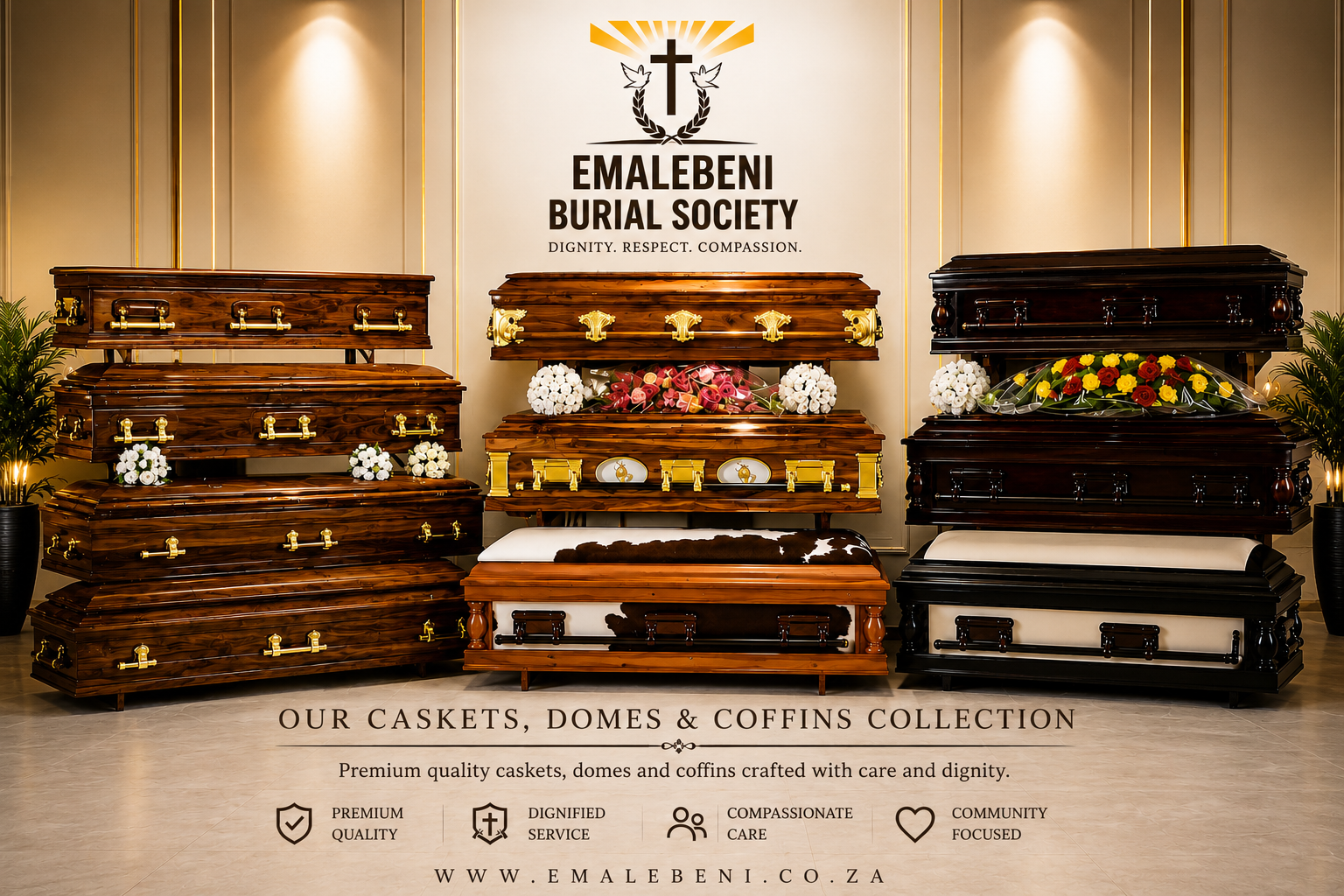 Emalebeni Premium Caskets, Domes & Coffins Collection